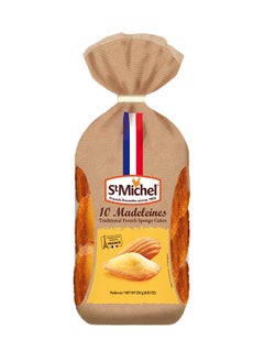 Buy 10 Madeleines Traditional French Sponge Cakes Chocolate 250grams in UAE