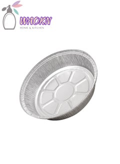 Buy 30-Pieces Disposable Aluminum Foil Baking Pan Cake Pan Cake Tray for Oven Baking Cooking Air Fryer Liners Oil-proof Water-proof Food Grade Aluminum Foil For Baking Frying Grilling Roasting Microwave in Saudi Arabia