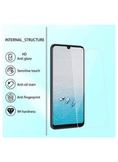 Buy Vivo Y20A Full Screen Coverage Tempered Glass Screen Protector For Vivo Y20A Clear in UAE