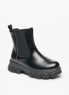 اشتري Solid Slip On Chelsea Boots With Pull Tab By Shoexpress في الامارات