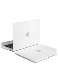 اشتري Hard Laptop Cover Case for Mac Air 13.6-inch New M2 Air Model A2681-Frosted Transparent في السعودية