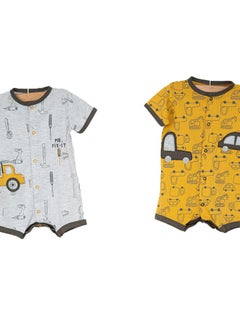 Buy Pack of 2 Baby Boy Jumpsuit Shortsleeves in Egypt