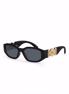 Buy Polarized Sunglasses for Women, Irregular Rectangle Sunglasses Classic Round Sunglasses Trendy Vintage Design UV Protection Small Sun Glasses Black in Saudi Arabia