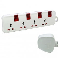 اشتري Legrand Universal 4 Switch Socket Extension With 5Mtr Cord في الامارات