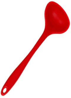 Buy YOYOLI Spoons, Silicone Straw Soup Spoon Hosehold Long Handle Porridge Spoon Rice Ladle Tableware Meal Dinner Scoops Kitchen Sweetie (Color : Red) in Egypt