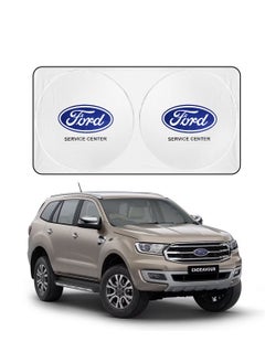 Buy FORD Car Sun Shade UV Rays and Heat Protector Sun Visor Foldable Keep Your Vehicle Cool Blocks UV Rays, Car Windshield Sunshade in Saudi Arabia