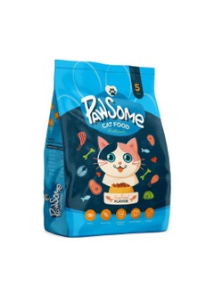 Buy Dry Cat Food - 5 kg Seafood Flavor, Natural Fiber, Taurine and Crunchy Texture in UAE