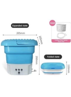 Buy Portable Washing Machine, Mini Foldable Bucket Washer and Spin Dryer for Camping, RV, Travel, Small Spaces, Lightweight and Easy to Carry in UAE
