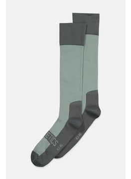 Buy Men 1 Pair Sports Compression Socks, Sage Green in UAE