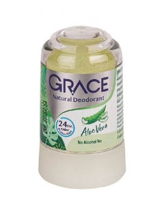 Buy Crystal Deodorant Alum Powder Aloe Vera 24 H Protection - 70 g in Saudi Arabia