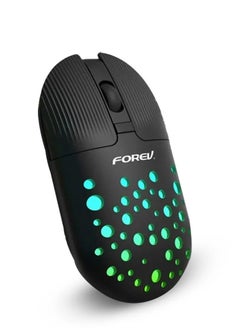 Buy FV-T398 Dual Mode Bluetooth And 2.4G+Type C Wireless Mouse 1200Dpi RGB Silent Colorful Lights in Egypt