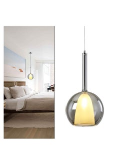 Buy Eucandle Gray Glossy Glass Pendant Ceiling Lamp in Saudi Arabia