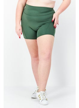 اشتري Women Sportswear Fit Training Shorts, Olive في الامارات