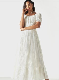 Buy Plisse Tiered Dress in Saudi Arabia