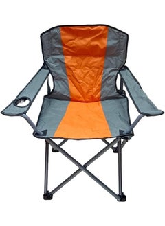 اشتري GO2CAMPS Foldable Camping Chair with Cup Holder Heavy Quality (Orange) | Sadu Chair | Foldable Chair | Garden Chair | Fishing Chair | Travel Chair | Picnic Chair and Festival chair في الامارات