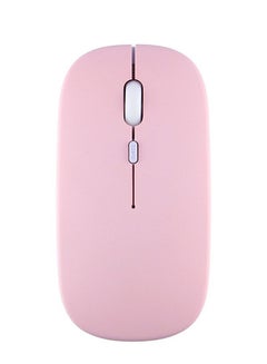 Buy Slim Rechargeable Silent Bluetooth Wireless Mouse, Dual Mode Wireless Mouse, Portable USB  and 2.4G Wireless Bluetooth Computer Mouse, Compatible with Laptop Phone iPad (Pink) in Saudi Arabia