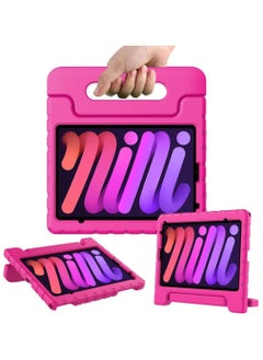 Buy Kids Case for New iPad Mini 6th Generation 8.3 Inch 2021, iPad Mini 6 Case, Shockproof Convertible Handle Stand Protective Kids Case for iPad Mini 6 8.3" 2021 (Rose Pink) in Saudi Arabia