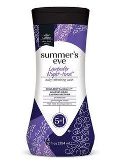 Buy 5 in 1 Lavender Night time Daily Refreshing Feminine Wash pH Balance 354ml in UAE