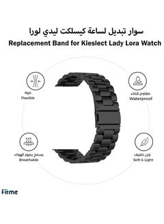 Buy Metal Replacement Band for Kieslect Lady Lora Watch (20 mm) in Saudi Arabia