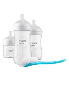 Buy Philips Avent Natural Response Gift Set for Babies 3 Natural Response Baby Bottles125 260 330 m with T3 Teats from 1 Month in Saudi Arabia