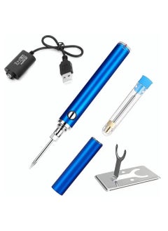 Buy Portable USB Cordless Soldering Iron Kit, Heat Pencil Tips Welding Repair Tool,Wireless Rechargeable Battery Powered, Wireless Charging Welding Tool 510 Gun Pen Electronic Soldering Kit in Saudi Arabia