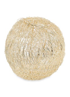 اشتري Fiesta Decorative Ball with LED, Gold - 12 cm في الامارات