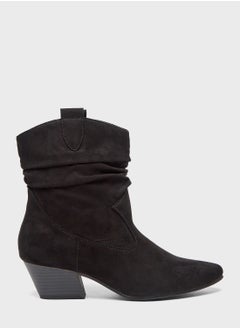 Buy Pointed Toe Low Heel Boots in UAE