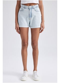 اشتري Woman Mom Fit Denim Short في مصر