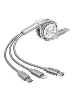 Buy 3-in-1 scalable data cable Micro USB/Type-C/Lightning in Saudi Arabia