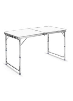 Buy Folding Camping Picnic Table  Portable Outdoor Aluminum Table 3 Adjustable Heights Lightweight Dining Table for Grill BBQ Backyard and Beach in UAE