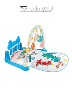 Buy Dinosaur Baby Pedal Piano Activity Fitness Game Mat With Music Light in Saudi Arabia