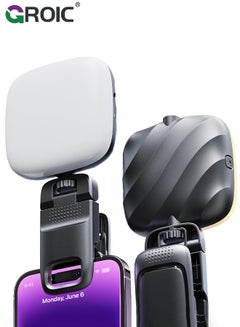 اشتري Selfie Light for iPhone- Rechargeable LED Phone Light Clip with 3 Light Modes, Portable Light for TikTok, Makeup, Vlog, Selfie, Live Stream, for iPhone, Android, iPad, Laptop في الامارات