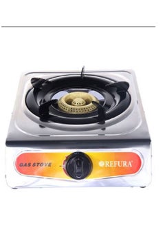 Buy Single-Burner Gas Hob/Cooker - Attractive Design, Gas Range Single Burner Stove Cooktop, Auto Ignition, Outdoor Grill, Camping Stoves| Stainless Steel Body RE-8011 in Saudi Arabia
