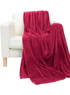 اشتري COMFY SUPER SOFT THROW/BLANKET MAROON في الامارات