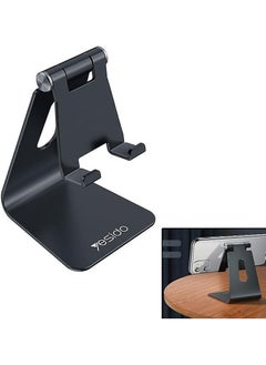 Buy C96 Mini Foldable Desktop Holder For Phone And Tablet Black in UAE