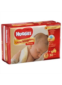 Buy Huggies Gentle Care Preemies Diapers, Size P, 180-count in UAE