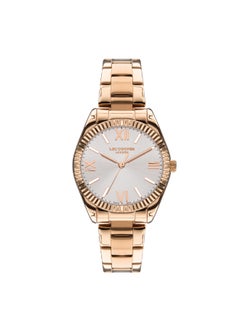 Buy Lee Cooper Women's Quartz Movement Watch, Analog Display and Metal Strap - LC07459.430, Rose Gold in Saudi Arabia