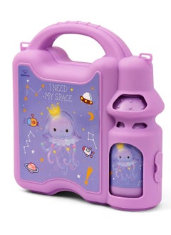 Buy Eazy Kids Lunch Box wt Bottle - Purple in UAE