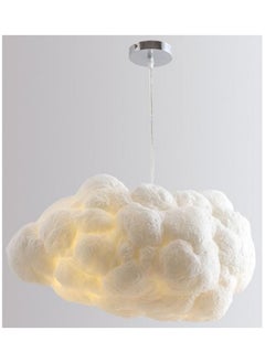 Buy Campus Interiors Modern Ceiling Hanging Light Creative Cloud Shaped | Floating Cloud Hanging Ceiling Pendant Lights Cotton Chandeliers for Living Rooms Restaurant Bar Kindergarten Decor Size(50X26X18) in UAE