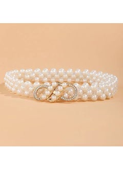 Buy Elegant Pearl Waist Chain for DressesHappy note gold Happy note gold in UAE