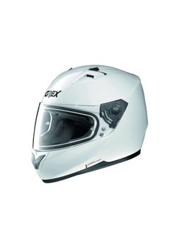 اشتري Grex Kinetic Classic 004 Full-Face Motorcycle Helmet Metal White في الامارات