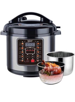 Buy 7L Stainless Steel with 2 Pots Electric Pressure Cooker in UAE