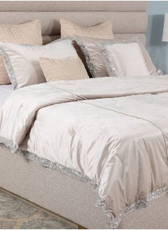 Buy Palazzo 7-Piece Comforter Set, Champagne – 240x260 cm in UAE