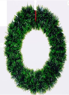 Buy Beautiful Artificial Green Wreath Elegant 60cm  Green/Black Corona  - Wreath for Front Door & Wall in Egypt