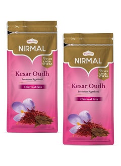 Buy Nirmal Kesar Oudh Premium Fragrance 200 Incense Stick Agarbatti by Shubhkart (Pack of 2) in UAE