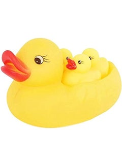 Buy Happytoys 4pcs Baby Sounding Rubber Duck Toy Lovely Yellow Ducks Children Bath Toys in Egypt