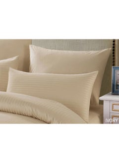 Buy 3-Piece Cannon Bedsheet Full 206X250cm 200TC Ivory in UAE