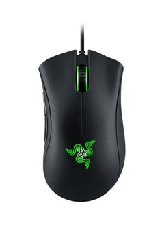 Buy DeathAdder Essential Wired Gaming Mouse with 6,400 DPI Optical Sensor, 5 Prog Buttons, Mechanical Switches, Ergonomic Form Factor, Standard Stock Feet, 10M Clicks, Black in UAE