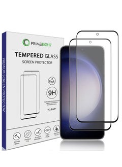 Buy PRIMEEIGHT Samsung Galaxy S23 Screen Protector 6.1 Inch Display Ultra Thin 9H Hardness Tempered Glass S23 Easy to Install HD Clear Screen Protector [2 PACK] in Saudi Arabia