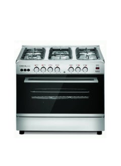 Buy Royal Gas Crystal Cast Digital Gas Cooker 5 Burners Stainless Steel CR90C-SS-DFSV (2010255) in Egypt